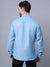 Cantabil Cotton Blend Striped Sky Blue Full Sleeve Casual Shirt for Men with Pocket (7048405418123)