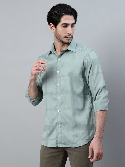 Casual Shirt for Men | Breathable & Soft with Color Fastness Regular Fit Spread Collar Neck Cotton Blend Fabric Printed Pattern