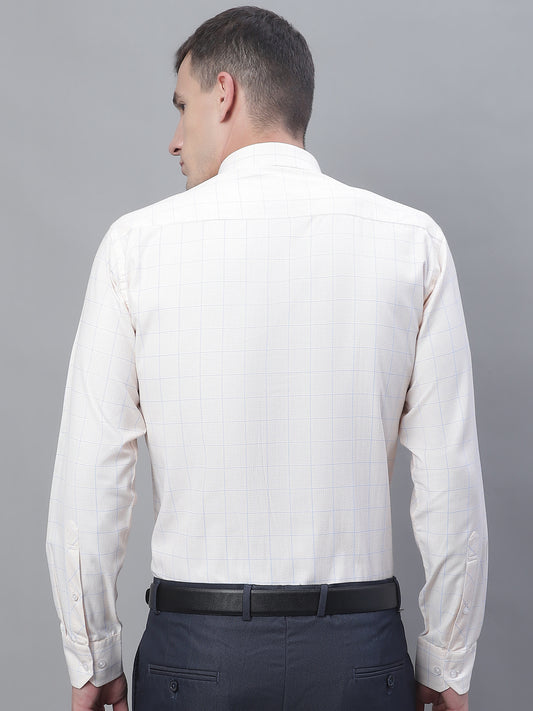 Cantabil Men Formal Full Sleeve Mustard Shirt (7135106531467)