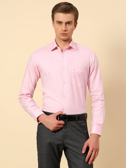 Shirt for Men | Breathable & Soft with Color Fastness Regular Fit Spread Collar Pure Cotton Fabric Self Design Pattern