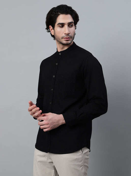 Casual Shirt for Men | Breathable & Soft with Color Fastness Regular Fit Spread Collar Neck Cotton Fabric Solid Pattern