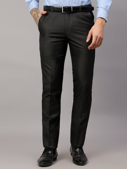 Formal Trouser for Men | Breathable & Soft with Color Fastness Regular Fit Poly Viscose Fabric Solid Pattern Hook & Eye Closure