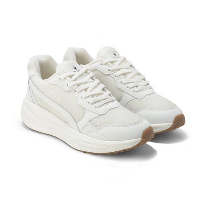 Men's White Solid Casual Shoes