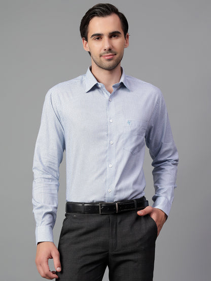 Formal Shirt for Men l Breathable & Soft with Color Fastness Regular Fit Spread Collar Neck Modal Fabric Printed Pattern