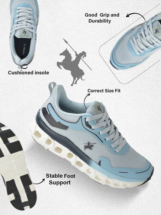 Casual Shoes for Men l Lightweight & Comfortable with Cushioned Insole Mesh Upper Phylon Sole Lace-Up Closure