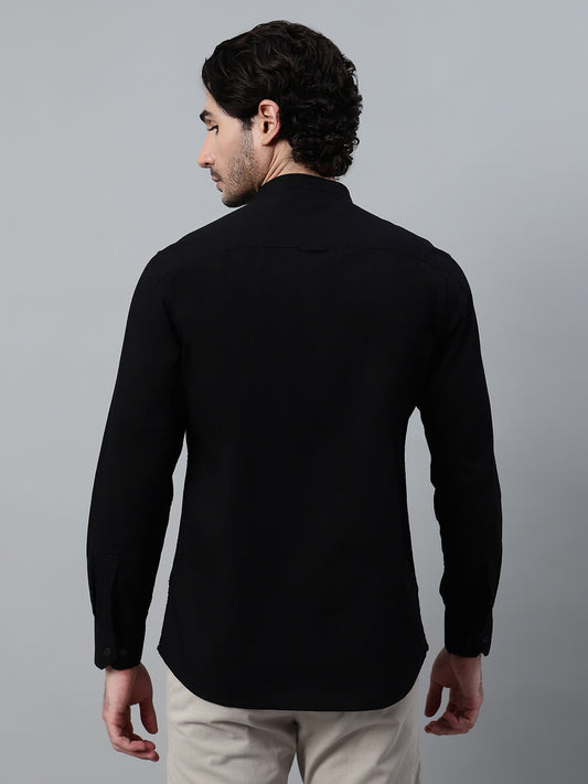 Casual Shirt for Men | Breathable & Soft with Color Fastness Regular Fit Spread Collar Neck Cotton Fabric Solid Pattern