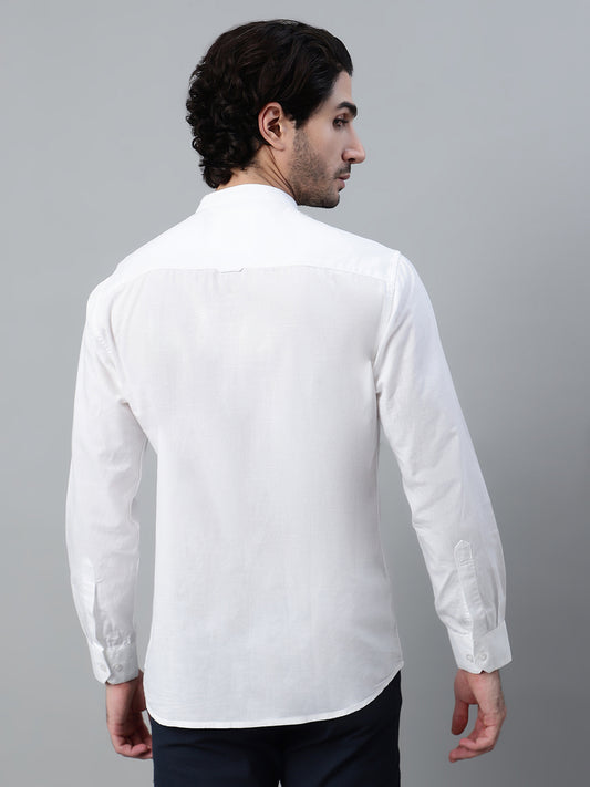 Casual Shirt for Men | Breathable & Soft with Color Fastness Regular Fit Spread Collar Neck Cotton Fabric Solid Pattern
