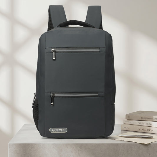 12 Litre Laptop Backpack Upto 18 inchs Laptop for School, Office, College & Travel Bag for Men and Women (Navy) | 3 Compartments, Side Pocket, Padded Shoulder Strap, Smooth-Glide Zippers