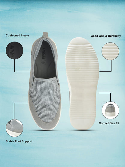 Casual Shoes for Men | Lightweight & Comfortable with Cushioned Insole Flynet Upper EVA Sole Slip On Closure