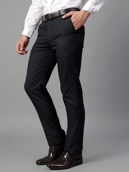 Formal Trouser for Men | Breathable & Soft with Color Fastness Regular Fit Poly Viscose Fabric Solid Pattern Hook & Eye Closure