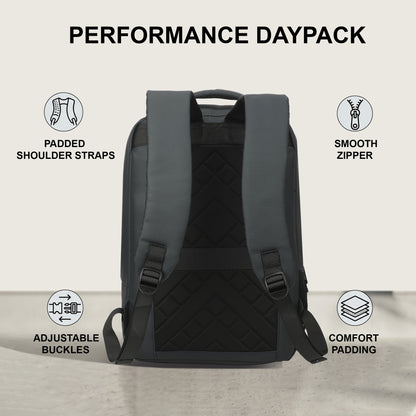 12 Litre Laptop Backpack Upto 18 inchs Laptop for School, Office, College & Travel Bag for Men and Women (Navy) | 3 Compartments, Side Pocket, Padded Shoulder Strap, Smooth-Glide Zippers