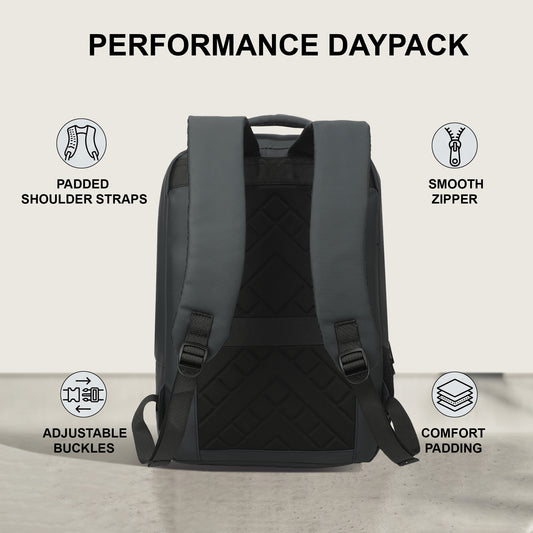 12 Litre Laptop Backpack Upto 18 inchs Laptop for School, Office, College & Travel Bag for Men and Women (Navy) | 3 Compartments, Side Pocket, Padded Shoulder Strap, Smooth-Glide Zippers