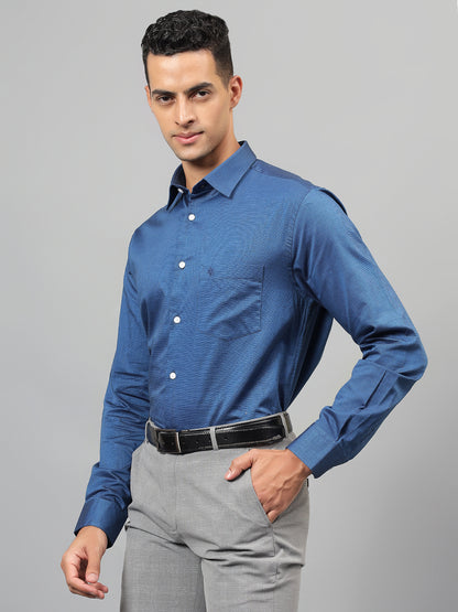 Formal Shirt for Men l Breathable & Soft with Color Fastness Regular Fit Spread Collar Neck Giza Cotton Fabric Solid Pattern