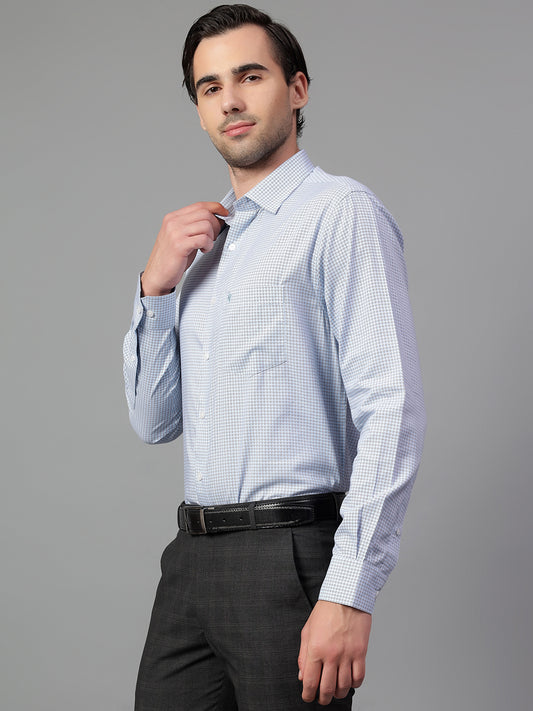 Formal Shirt for Men l Breathable & Soft with Color Fastness Regular Fit Spread Collar Neck Modal Fabric Printed Pattern