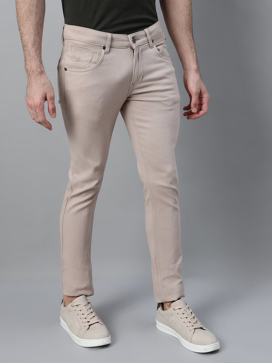 Men's Casual Flat front Fawn  Trousers