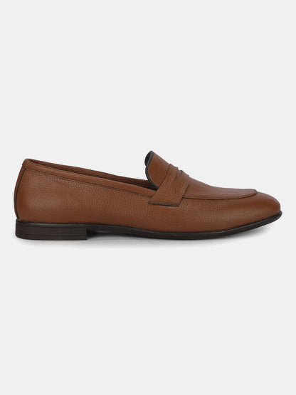 Men's Tan Solid Formal Shoes