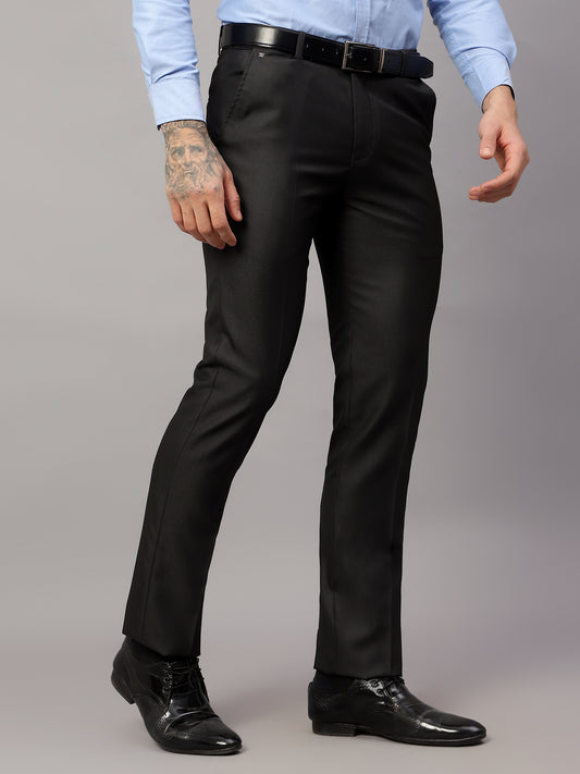 Formal Trouser for Men | Breathable & Soft with Color Fastness Regular Fit Poly Viscose Fabric Solid Pattern Hook & Eye Closure