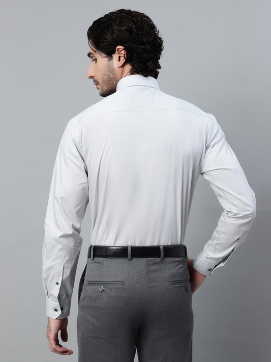 Formal Shirt for Men l Breathable & Soft with Color Fastness Regular Fit Spread Collar Neck Cotton Fabric Solid Pattern