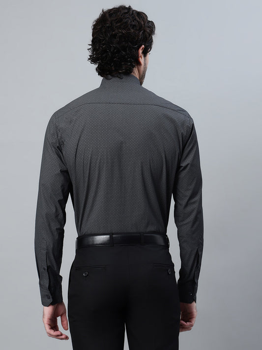 Formal Shirt for Men l Breathable & Soft with Color Fastness Regular Fit Spread Collar Neck Cotton Fabric Printed Pattern