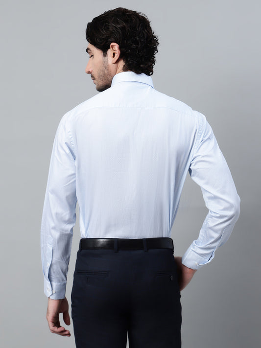 Formal Shirt for Men l Breathable & Soft with Color Fastness Regular Fit Spread Collar Neck Cotton Fabric Printed Pattern