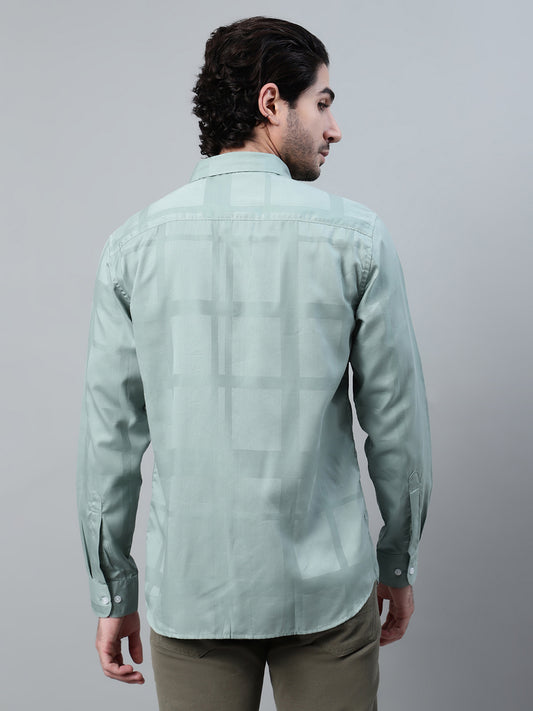 Casual Shirt for Men | Breathable & Soft with Color Fastness Regular Fit Spread Collar Neck Cotton Blend Fabric Printed Pattern