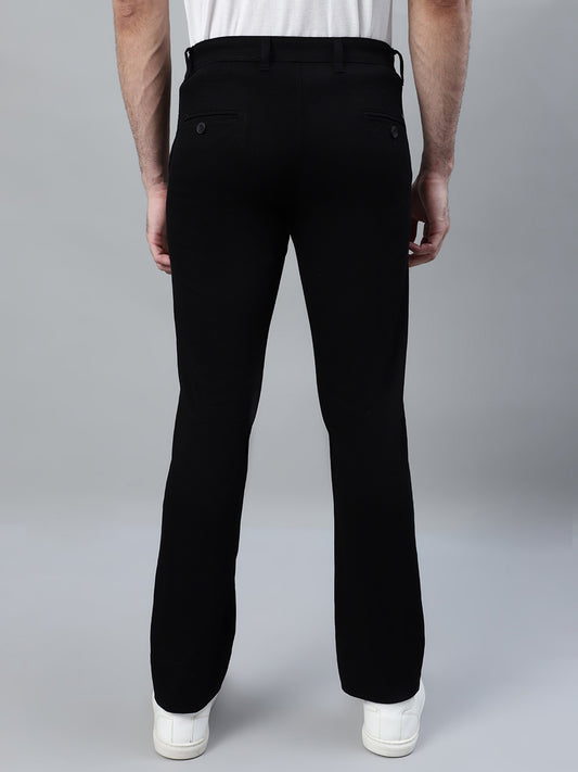 Casual Trouser for Men | Breathable & Soft with Color Fastness Regular Fit Cotton Blend Fabric Solid Pattern Button Closure