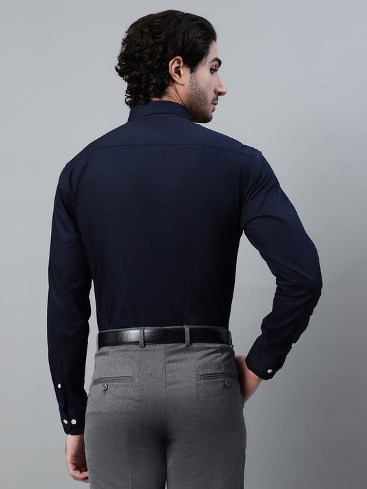 Formal Shirt for Men l Breathable & Soft with Color Fastness Regular Fit Spread Collar Neck Cotton Fabric Solid Pattern