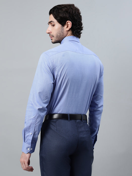 Formal Shirt for Men l Breathable & Soft with Color Fastness Regular Fit Spread Collar Neck Giza Cotton Fabric Solid Pattern