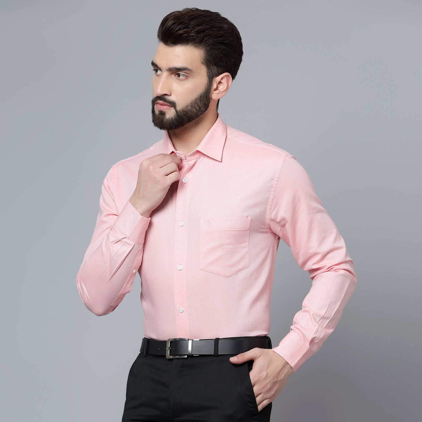 Cantabil Men Pink Shirt (7120771416203)