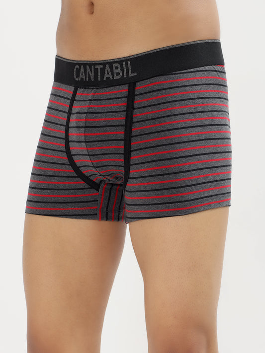 Men's Mix Printed Cotton Elastane Stretch Ultrasoft Fabric Pack of 3 Trunk