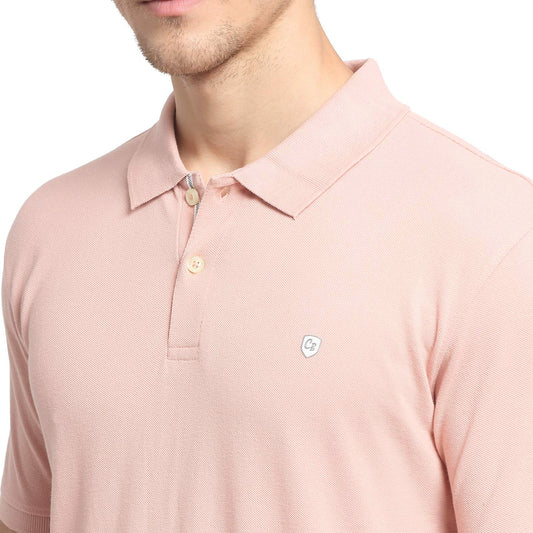 T-Shirt for Men | Breathable & Soft with Color Fastness Regular Fit Polo Neck Poly Cotton Fabric Solid Pattern