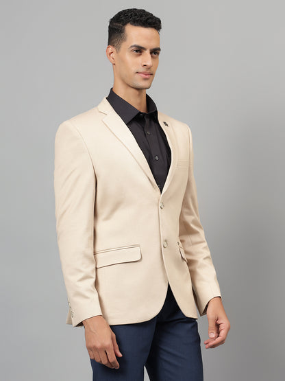 Blazer for Men | Premium Casual Blazer Slim Fit Notched Collar Terry Rayon Fabric Self Design Pattern