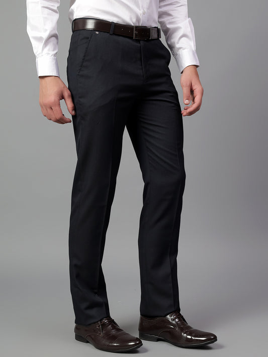 Formal Trouser for Men | Breathable & Soft with Color Fastness Regular Fit Poly Viscose Fabric Solid Pattern Hook & Eye Closure