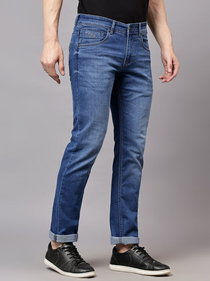 Men's Ultra Narrow fit Heavy Fade Dark Blue  Jeans