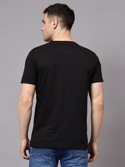 T-Shirt for Men | Breathable & Soft with Color Fastness Regular Fit Round Neck Poly Cotton Fabric Solid Pattern
