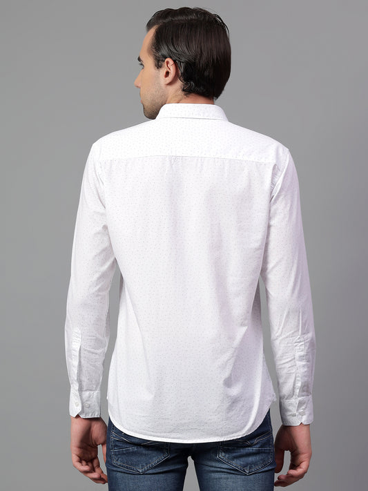 Casual Shirt for Men | Breathable & Soft with Color Fastness Regular Fit Spread Collar Neck Cotton Fabric Printed Pattern