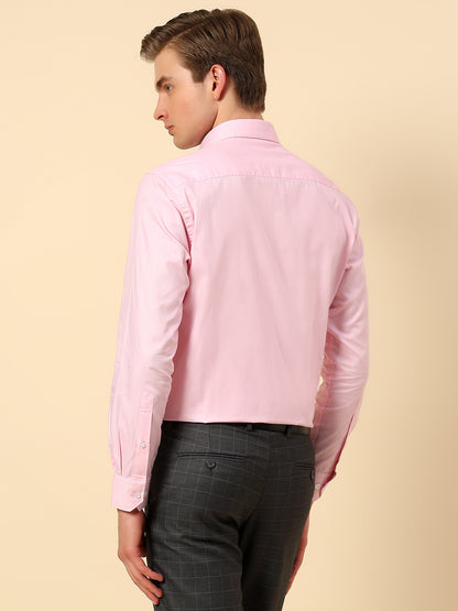 Shirt for Men | Breathable & Soft with Color Fastness Regular Fit Spread Collar Pure Cotton Fabric Self Design Pattern