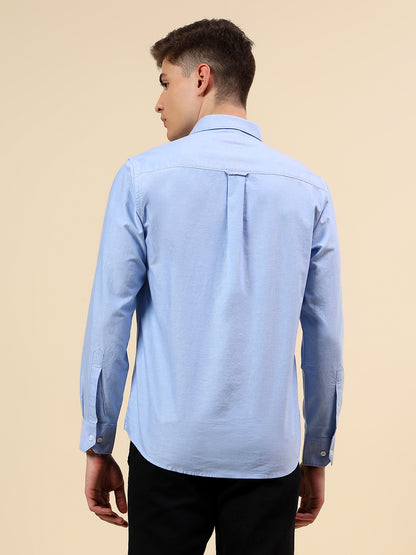 Shirt for Men | Breathable & Soft with Color Fastness Slim Fit Spread Collar Pure Cotton Fabric Solid Pattern