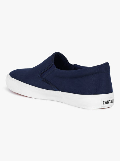 Casual Sneaker Shoes for Men | Lightweight & Comfortable with Cushioned Insole Canvas Upper Rubber Sole Pull On Closure