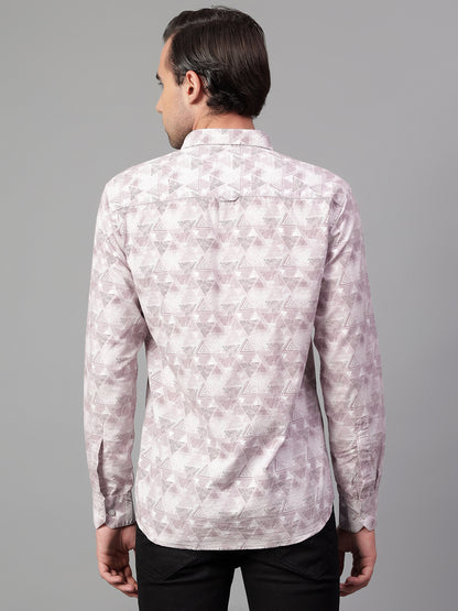 Casual Shirt for Men | Breathable & Soft with Color Fastness Regular Fit Spread Collar Neck Viscose Fabric Printed Pattern
