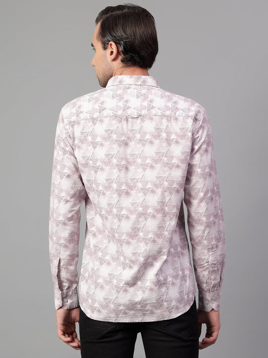 Casual Shirt for Men | Breathable & Soft with Color Fastness Regular Fit Spread Collar Neck Viscose Fabric Printed Pattern