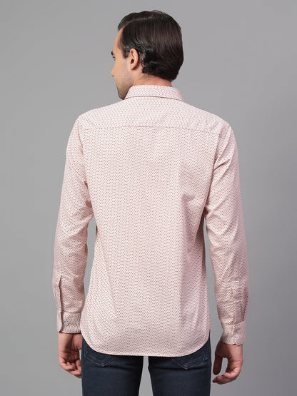 Casual Shirt for Men | Breathable & Soft with Color Fastness Regular Fit Spread Collar Neck Cotton Fabric Printed Pattern