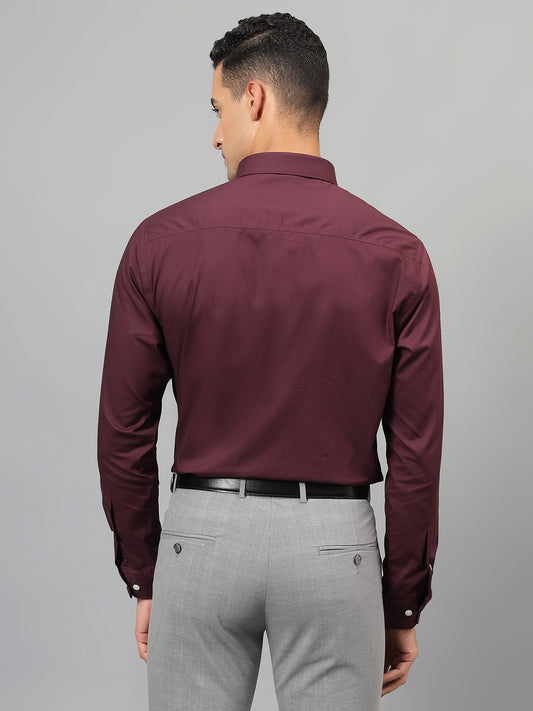 Formal Shirt for Men l Breathable & Soft with Color Fastness Regular Fit Spread Collar Neck Cotton Fabric Solid Pattern