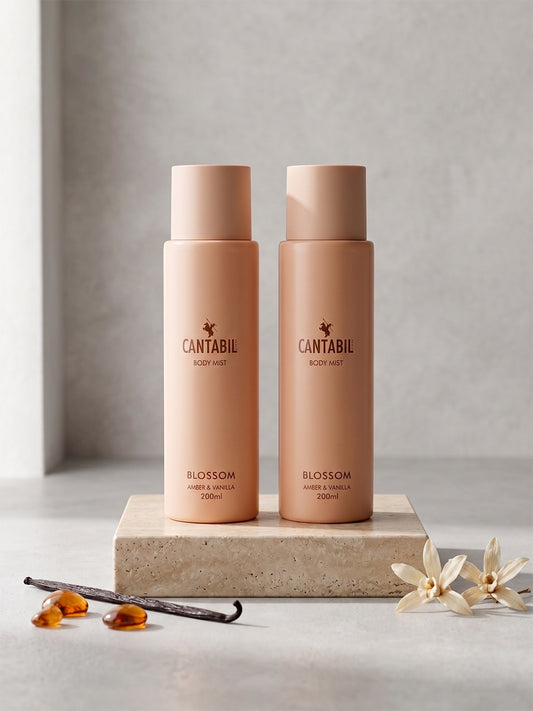 Cantabil Unisex Blossom Long Lasting Body Mist Combo of 2 | 400ml