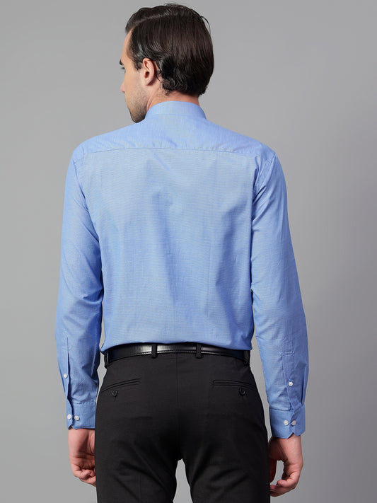 Formal Shirt for Men l Breathable & Soft with Color Fastness Regular Fit Spread Collar Neck Cotton Blend Fabric Checkered Pattern