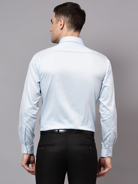 Formal Shirt for Men l Breathable & Soft with Color Fastness Regular Fit Spread Collar Neck Cotton Fabric Solid Pattern