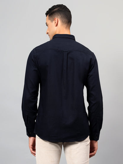 Casual Shirt for Men | Breathable & Soft with Color Fastness Regular Fit Spread Collar Neck Cotton Fabric Solid Pattern