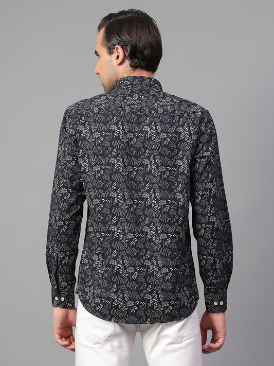 Casual Shirt for Men | Breathable & Soft with Color Fastness Regular Fit Spread Collar Neck Cotton Fabric Printed Pattern