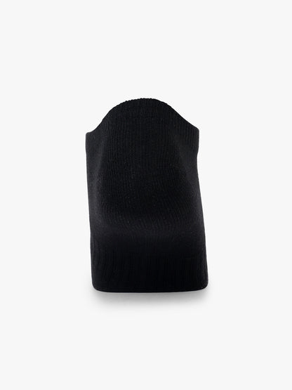 Men's Pack Of 5 Black No Show Length Self Design Casual Socks