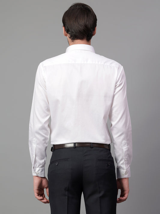 Formal Shirt for Men l Breathable & Soft with Color Fastness Regular Fit Spread Collar Neck Cotton Fabric Solid Pattern